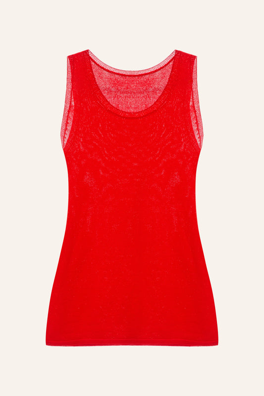 KNITTED TANK TOP KATERINA KVIT