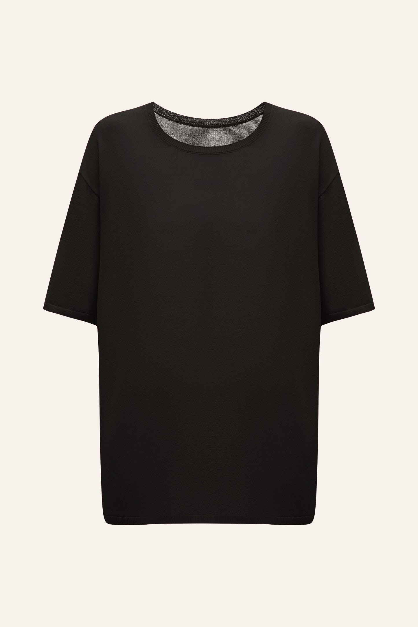 KNITTED T-SHIRT KATERINA KVIT