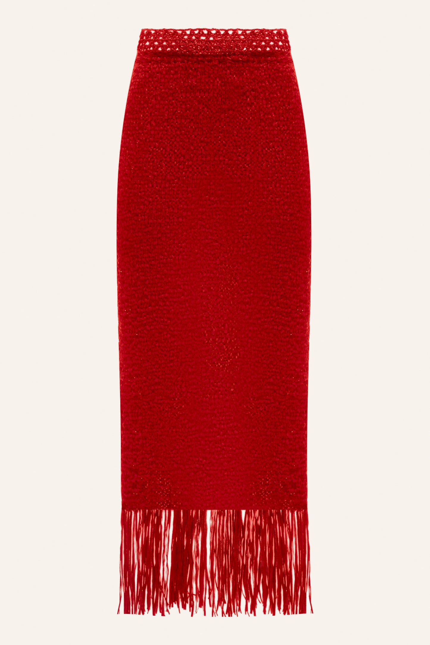 HANDMADE KNITTED SKIRT KATERINA KVIT