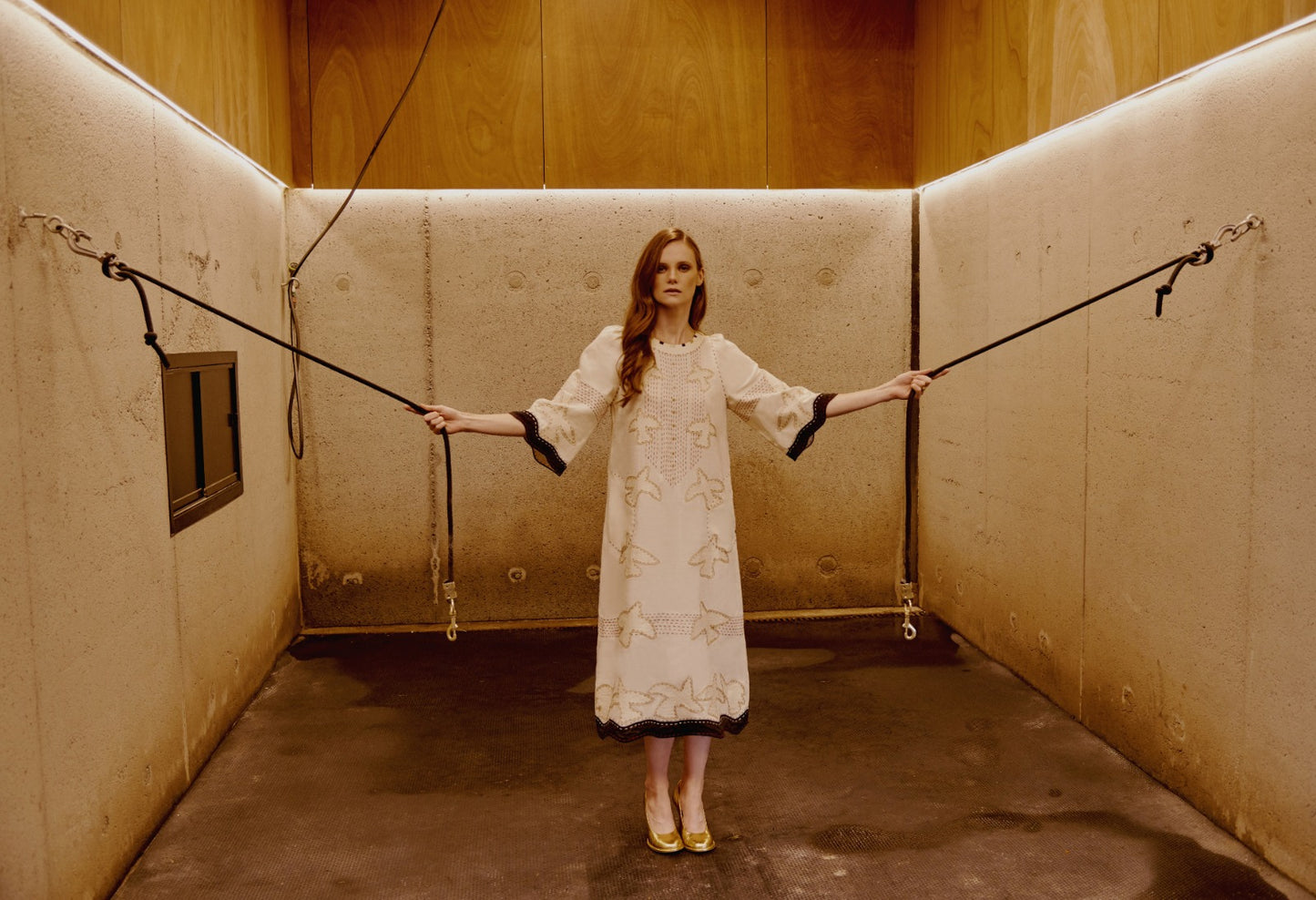God Realm Midi dress in Ivory My Sleeping Gypsy