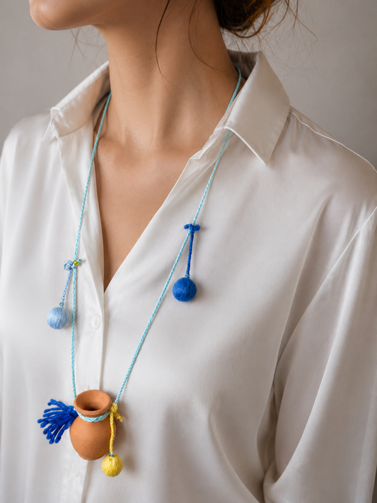 Ceramic Pendant Necklace - THE COAT (Pre-Owned)