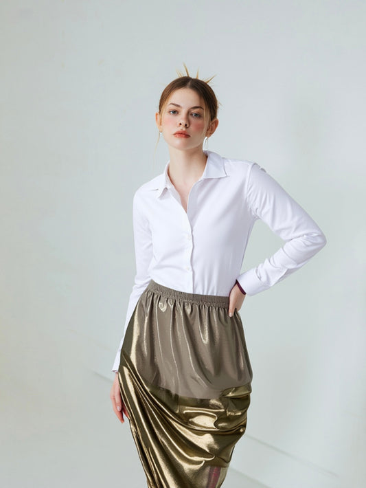 Draped Gold Skirt - Andreas Kronthaler VIVIENNE WESTWOOD GOLD LABEL (Pre-Owned)