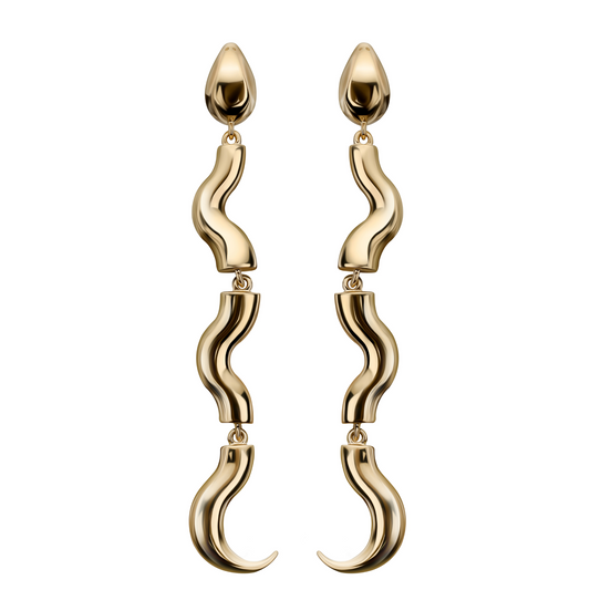SERPENT DROP EARRINGS GUNIA PROJECT