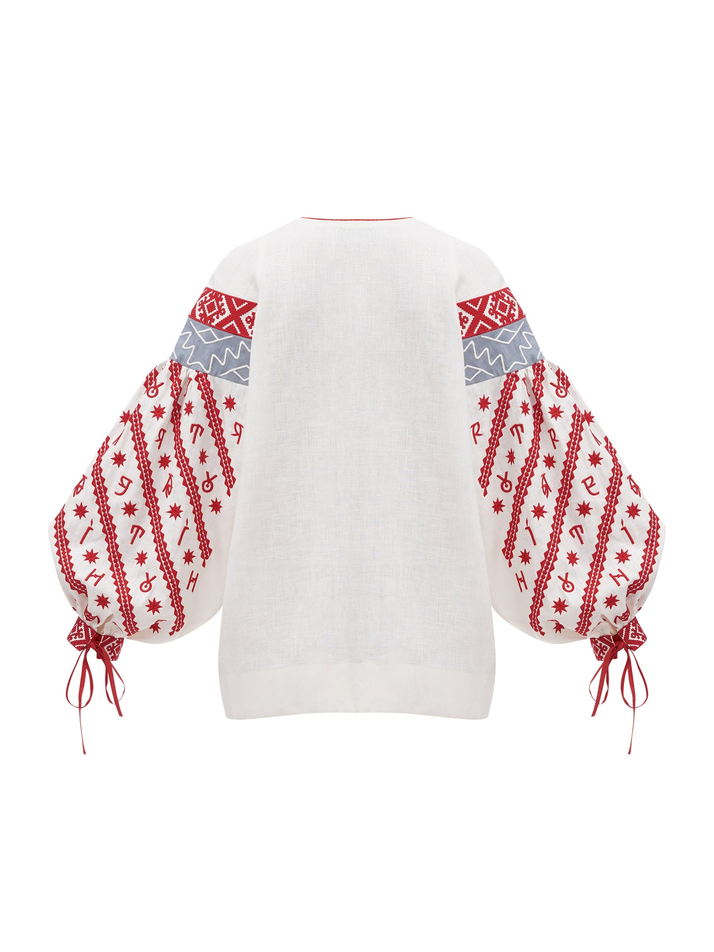 Women's embroidered blouse dedicated to the alphabet Rutenia ETNODIM