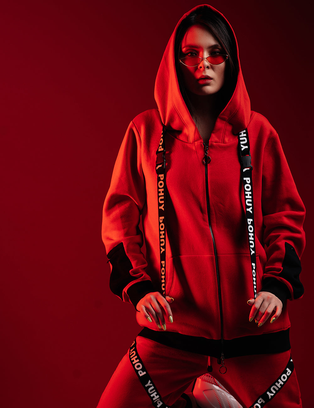 POHUYoodie Red ZIP POHUY