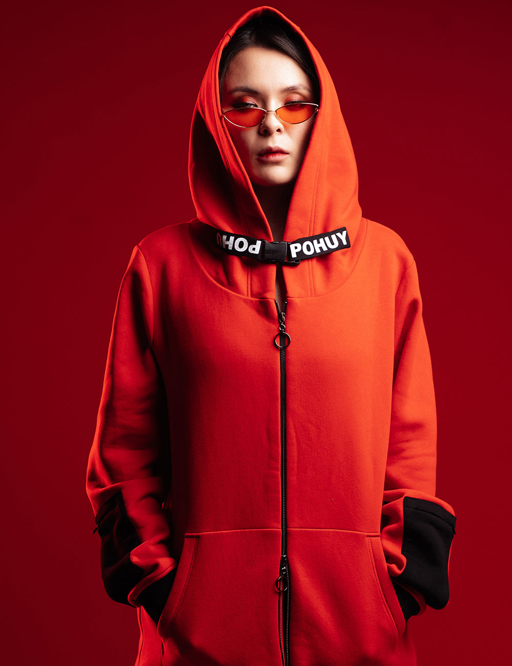 POHUYoodie Red ZIP POHUY
