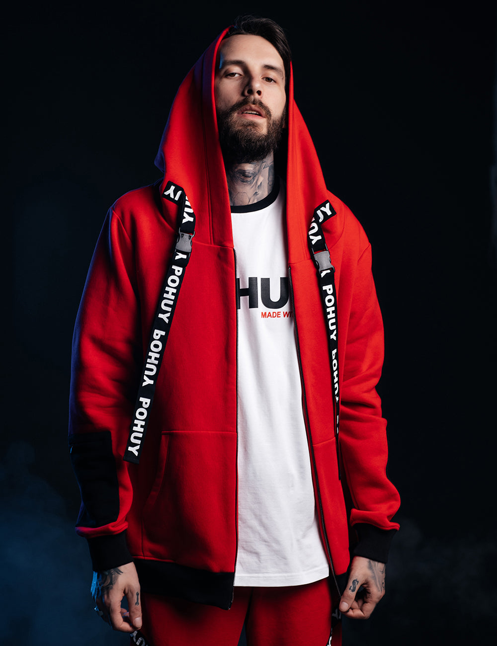 POHUYoodie Red ZIP POHUY