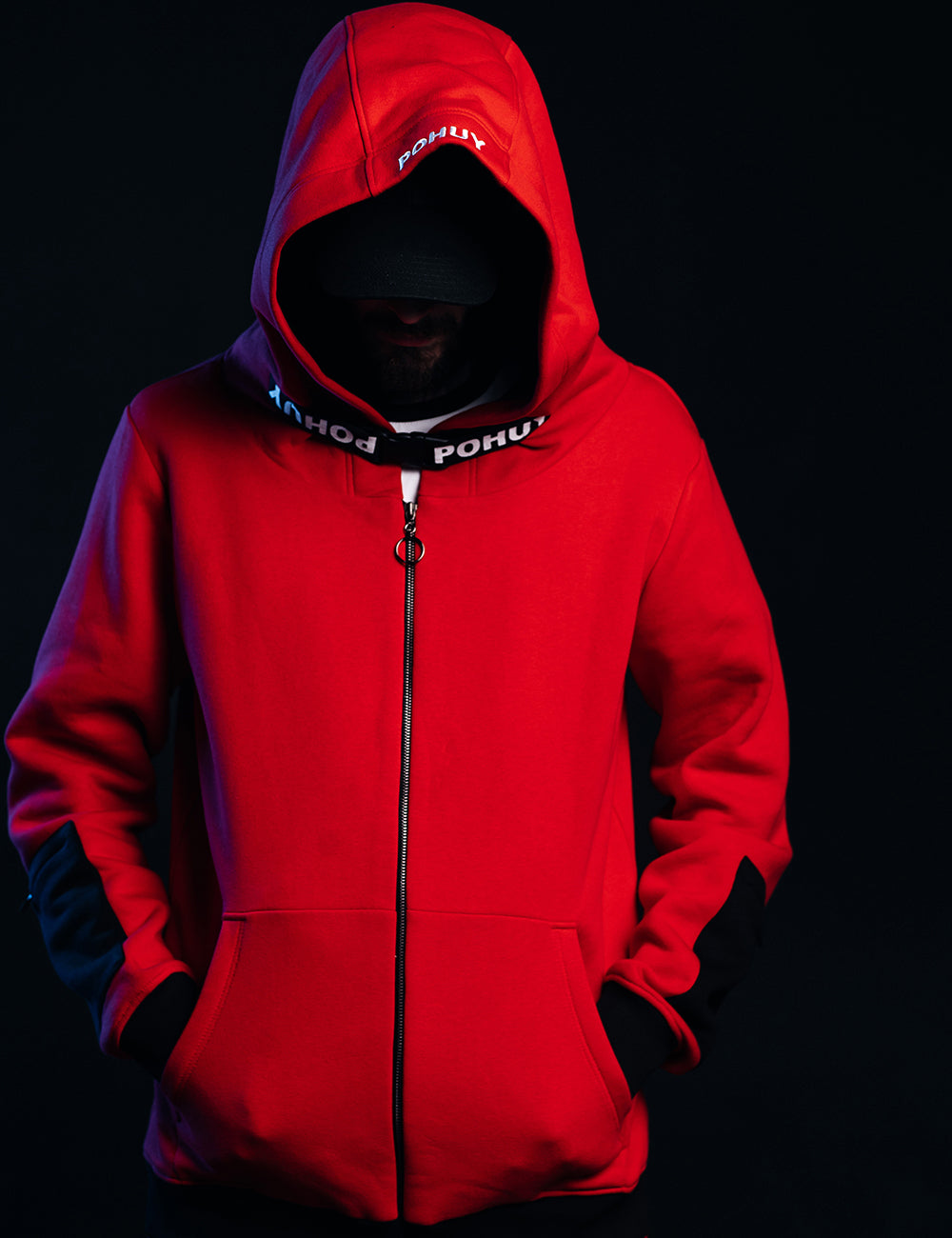 POHUYoodie Red ZIP POHUY