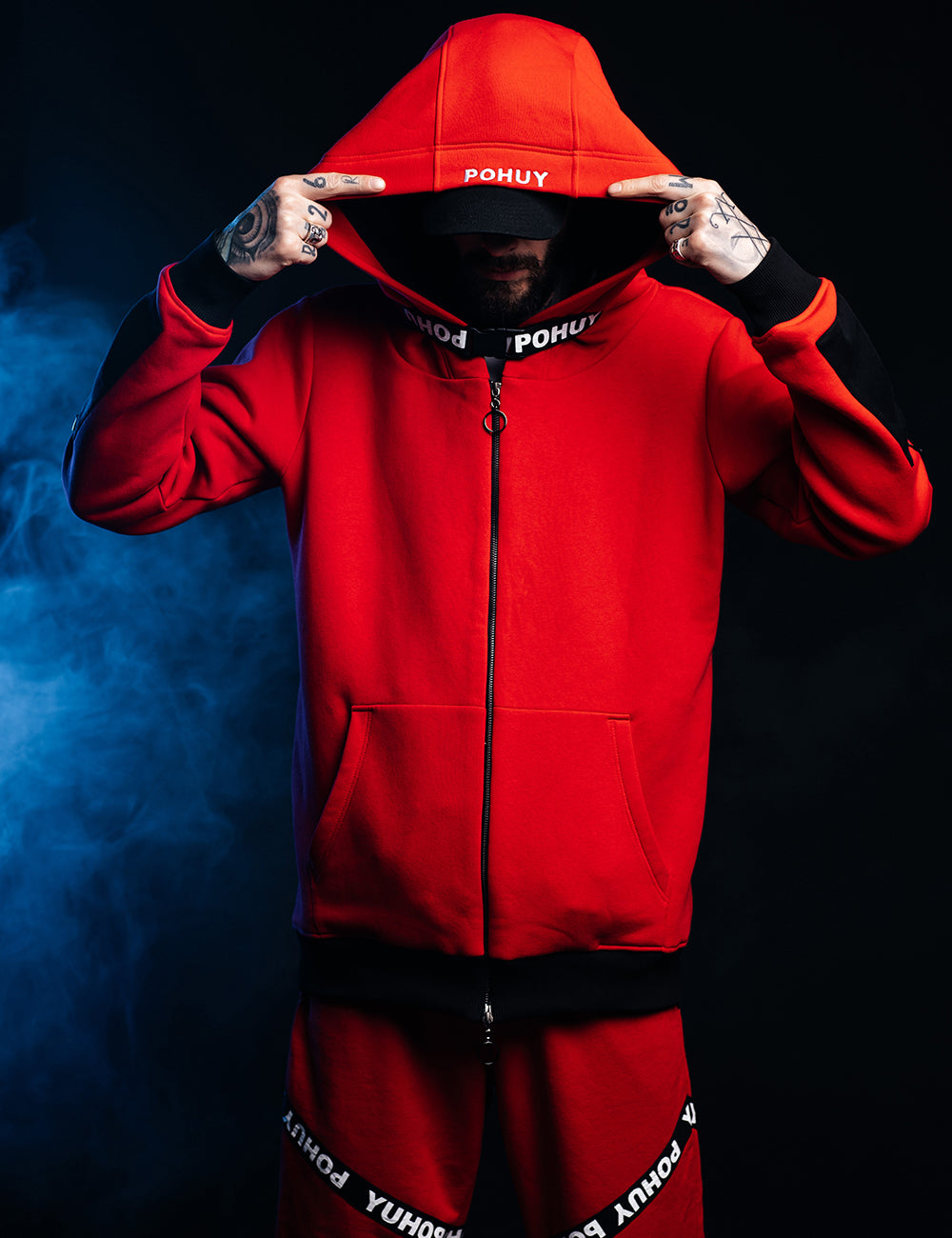 POHUYoodie Red ZIP POHUY