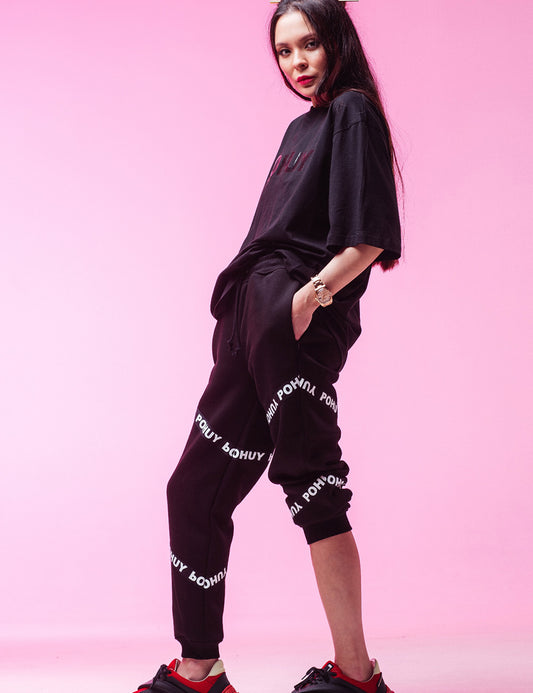 T-shirt total black POHUY