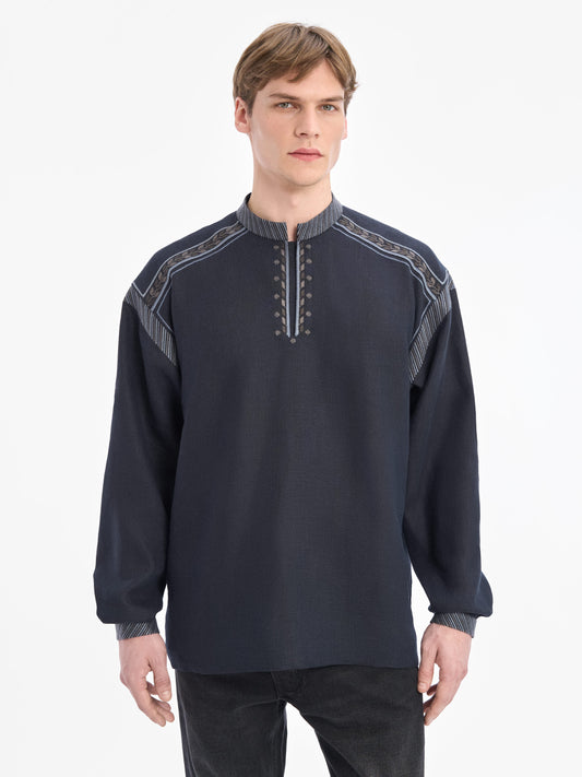 Burevii Deep Navy Shirt ETNODIM