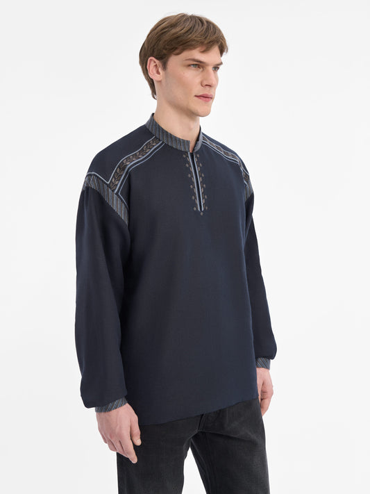 Burevii Deep Navy Shirt ETNODIM