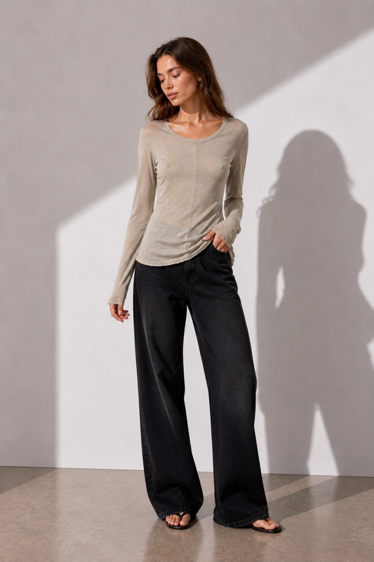 Long Sleeve Draped Tunic RICK OWENS (Pre-Owned)