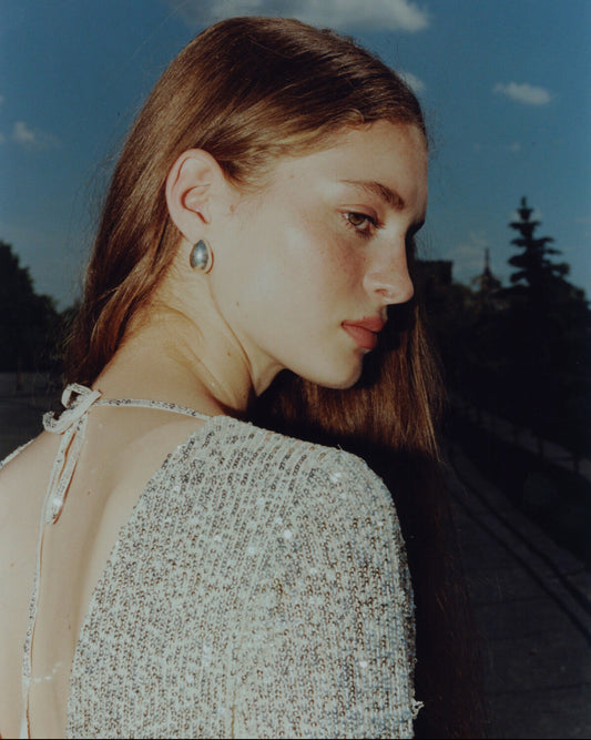 Mini disco dress with long sleeves NOVITSKA