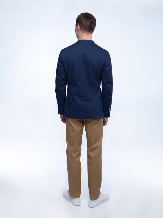 Blue single-breasted blazer INDPOSHIV