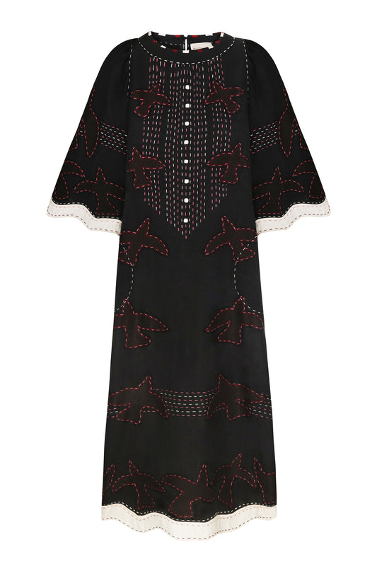 God Realm Midi dress in Black My Sleeping Gypsy