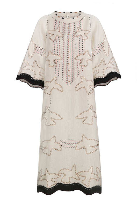 God Realm Midi dress in Ivory My Sleeping Gypsy