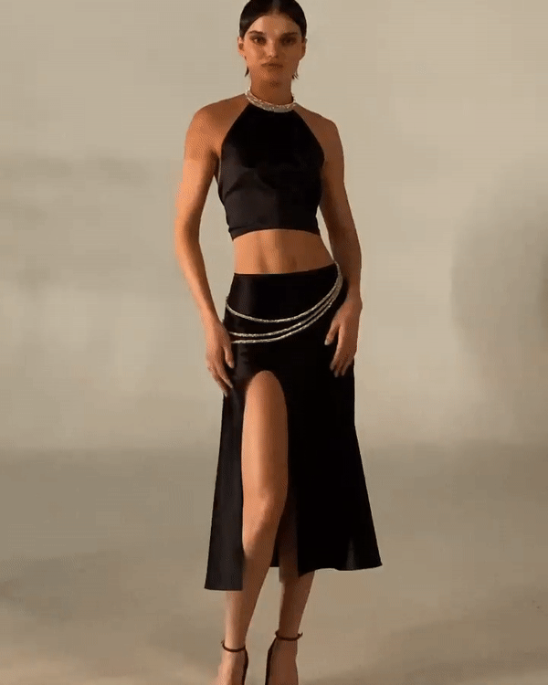 LAETITIA SKIRT Black NUÉ