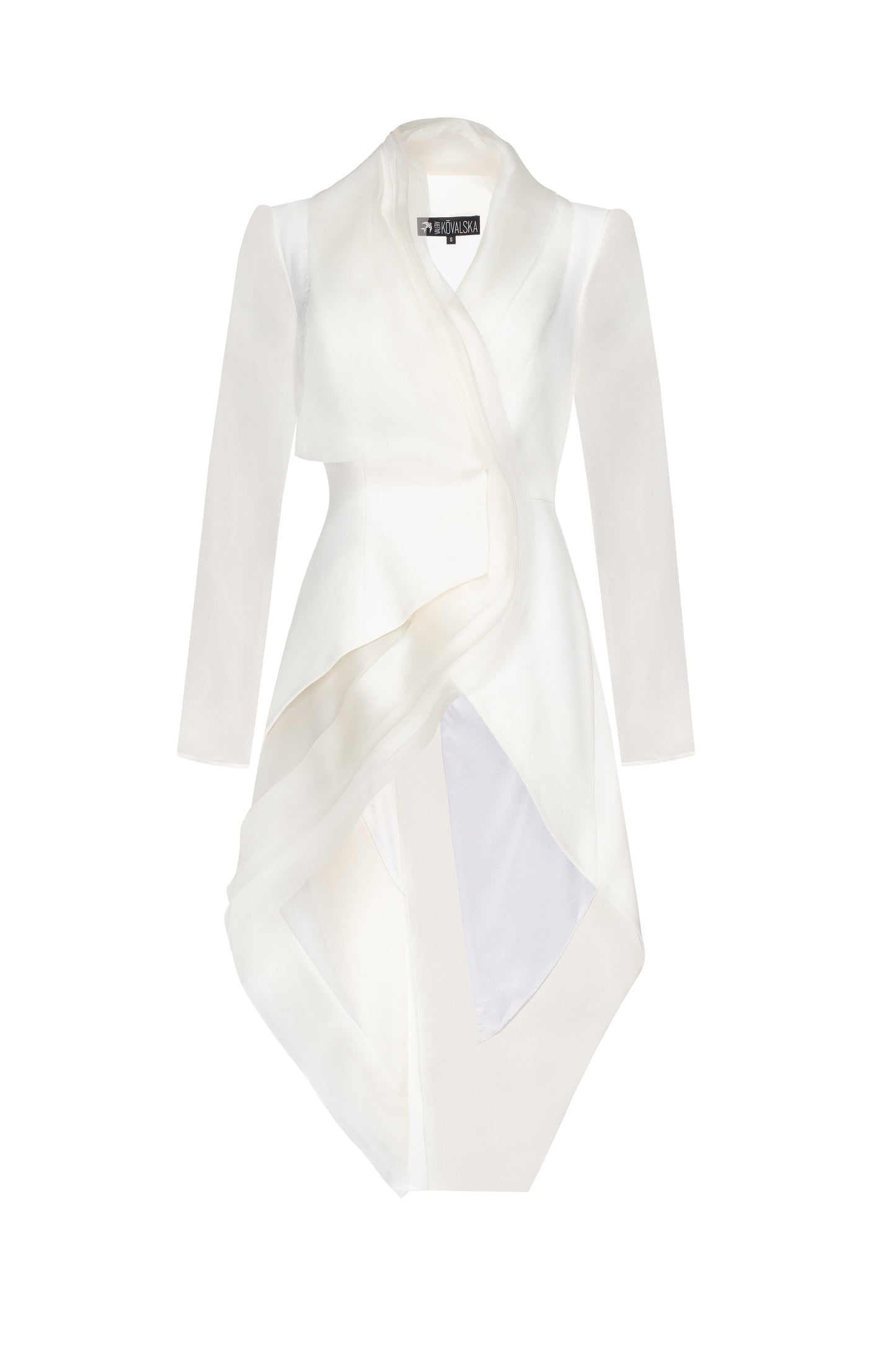 Tuxedo jacket with organza layers VALERY KOVALSKA
