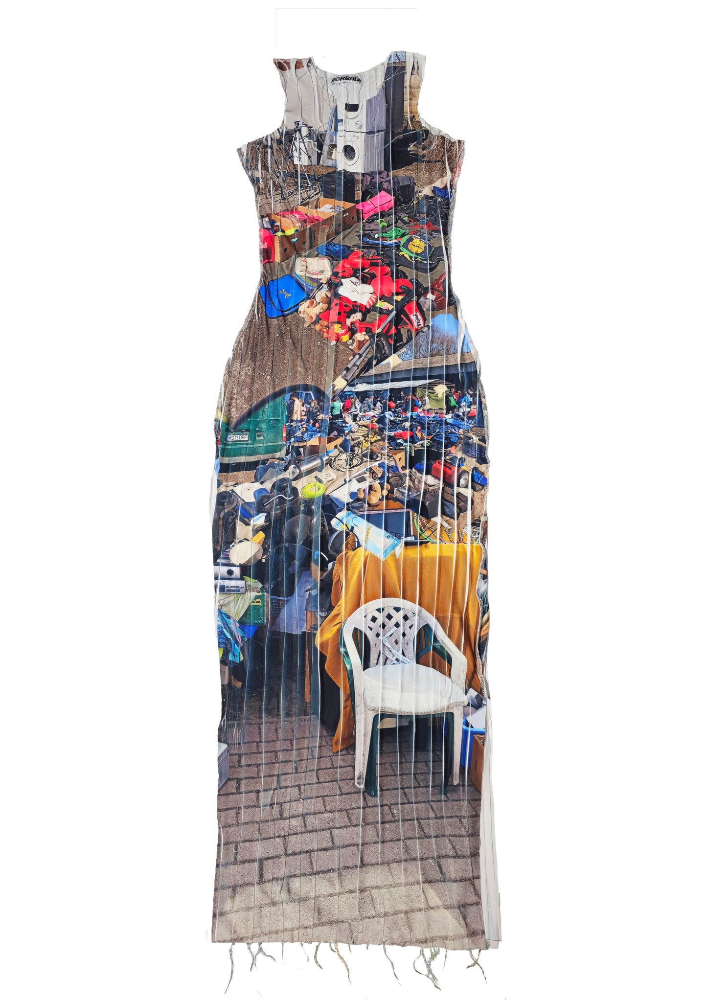 Textured Flea Market Dress BORBALA