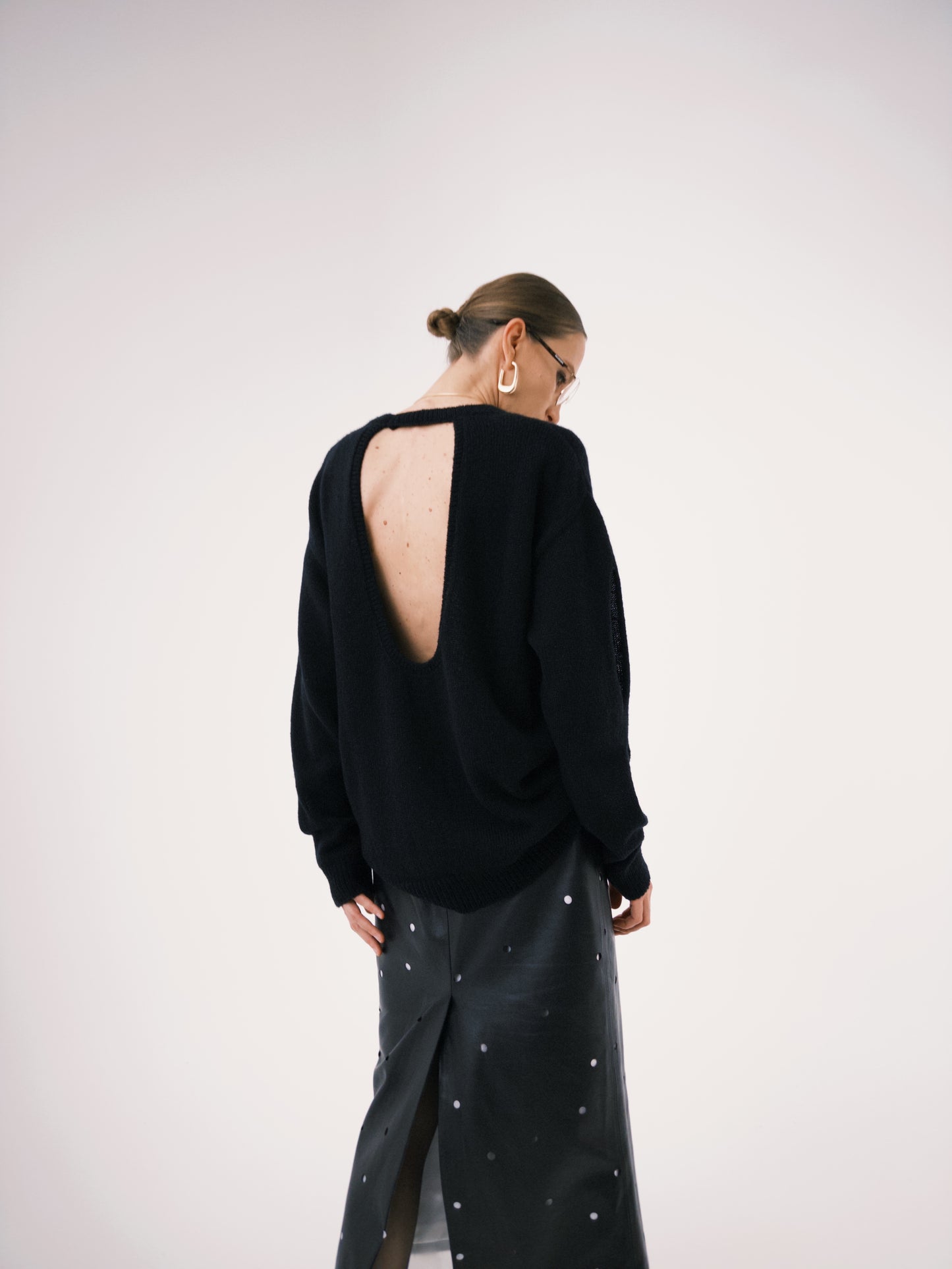 Sweater open back Katerina Kvit