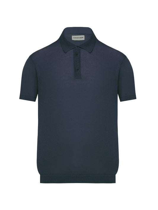 Gray-blue polo shirt INDPOSHIV CASUAL