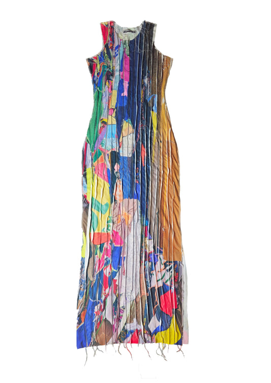 Textured Illusion Dress BORBALA