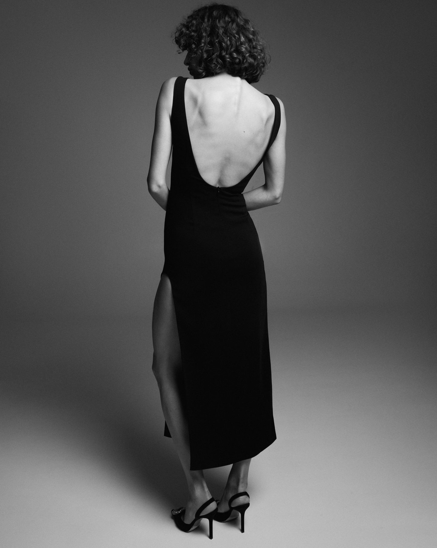 Maxi dress with an open back NOVITSKA