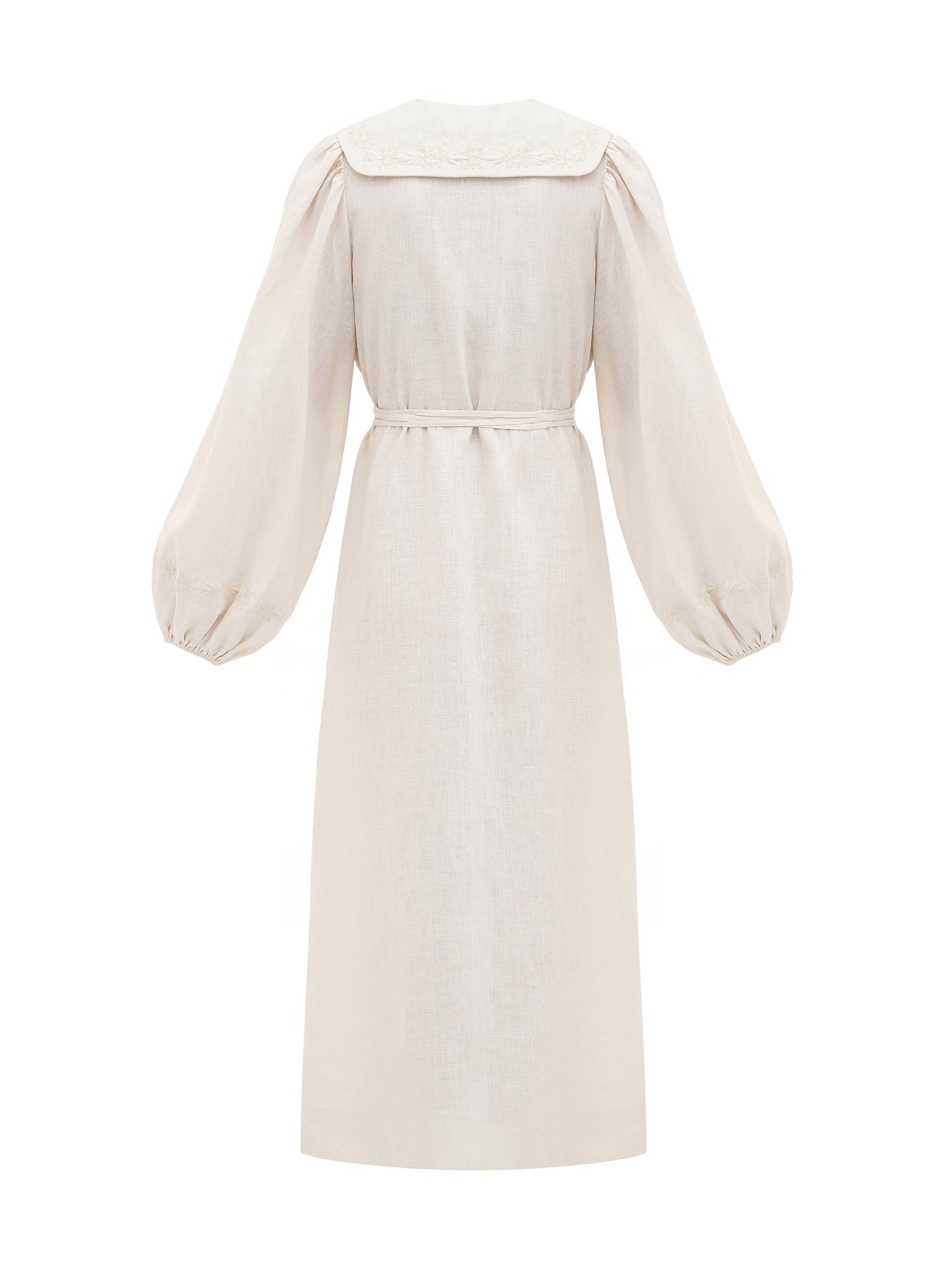Linen dress with embroidery Pervotsvit Light ETNODIM