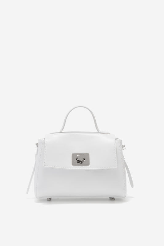 ERNESTINA 20 WHITE BAG /SILVER/ KACHOROVSKA