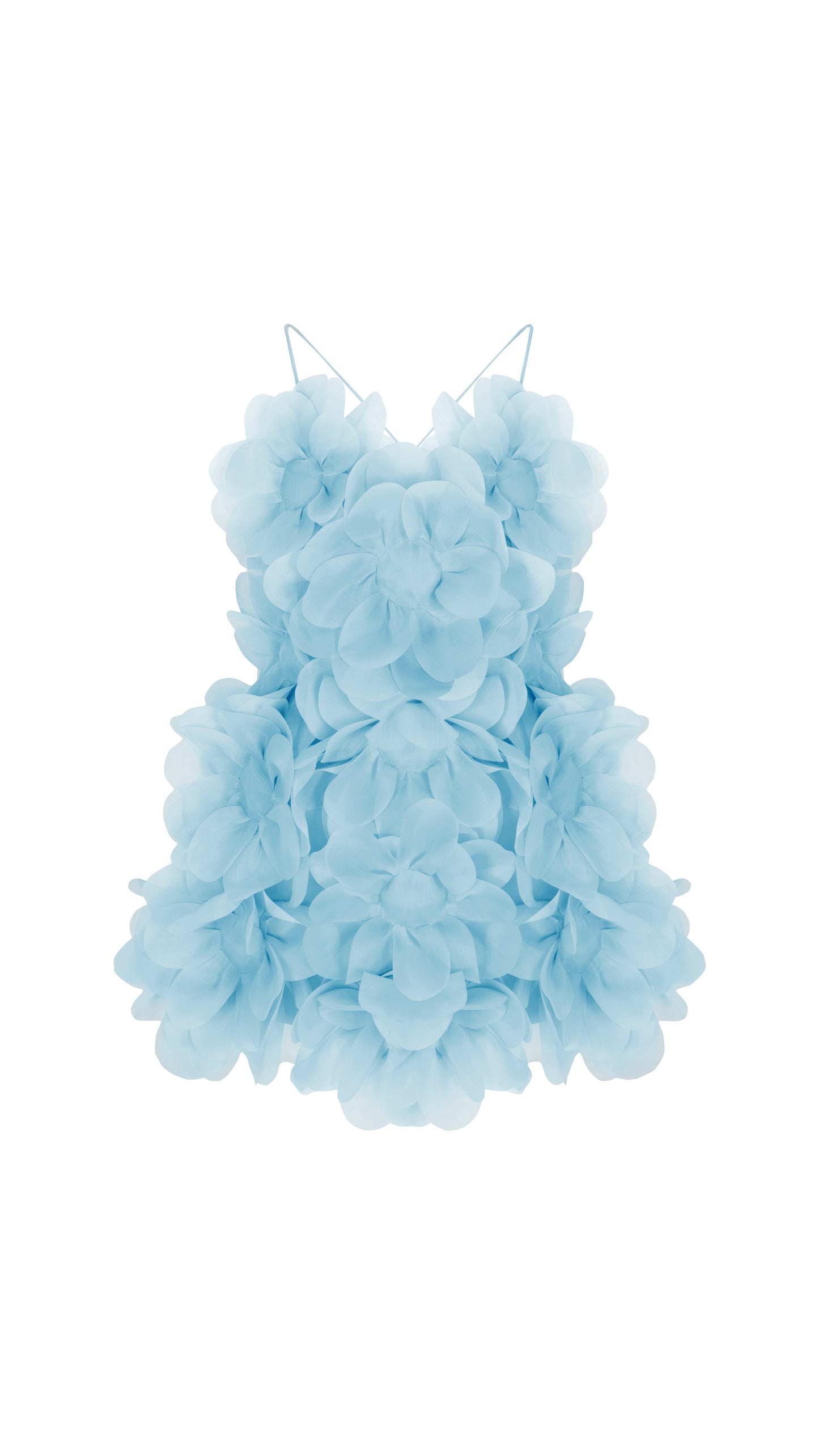 Peony Passion Dress in crisp blue PASKAL