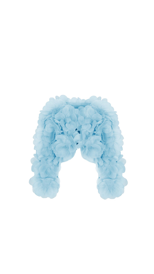 Peony Soft Bomber Jacket in crisp blue PASKAL