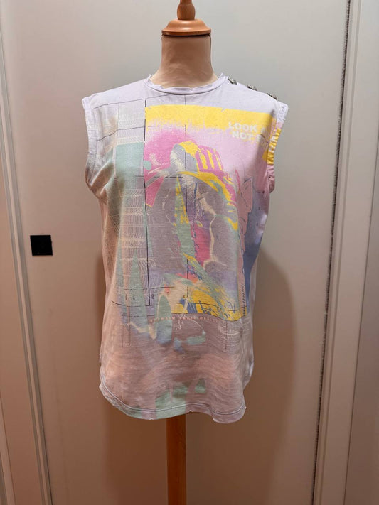 Graphic Sleeveless Top BALMAIN (Pre-Owned)