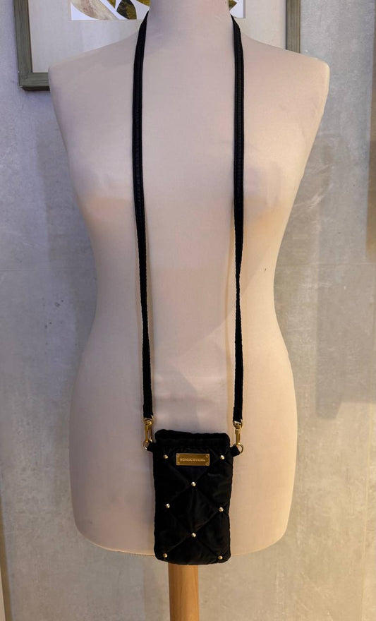 Sonia Rykiel Quilted Nylon Phone Crossbody Bag (Pre-Owned)