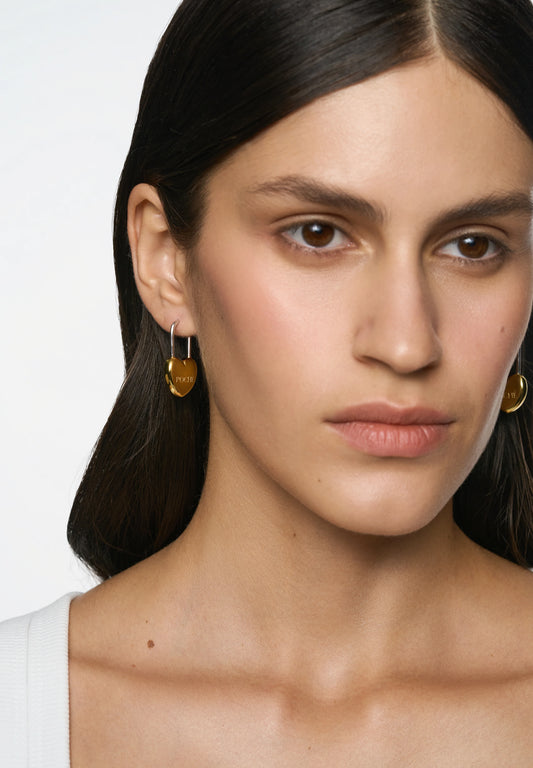 Heart Earrings Gold POCHÉ