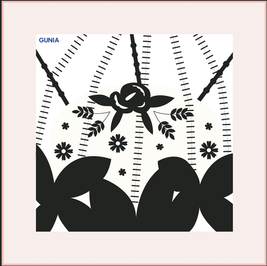 Korovai Silk Headscarf In Milk GUNIA PROJECT