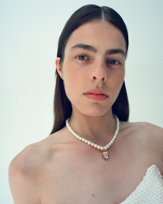 Acorn Pearl Necklace GUNIA PROJECT