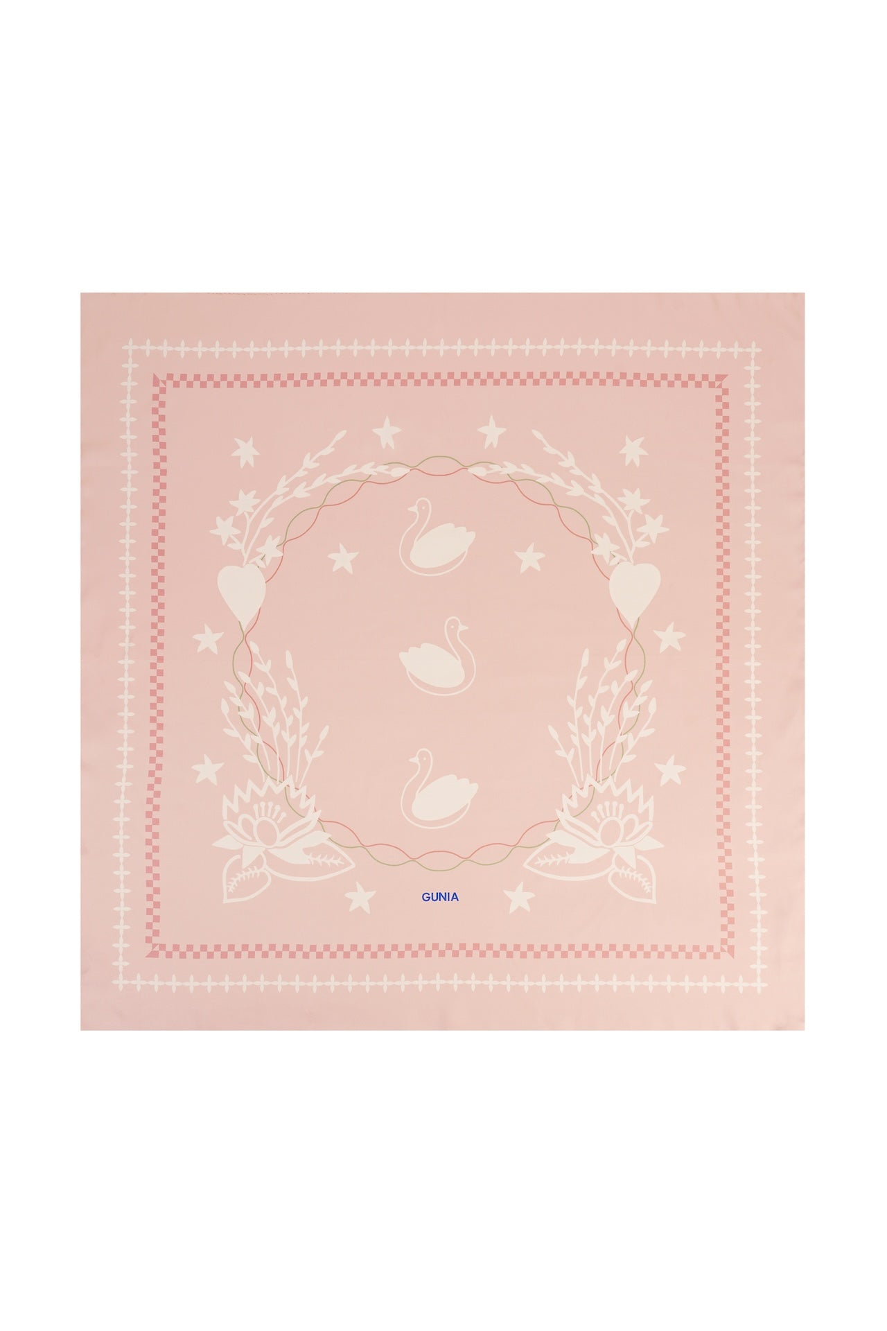 Lybid Silk Headscarf In Pink GUNIA PROJECT