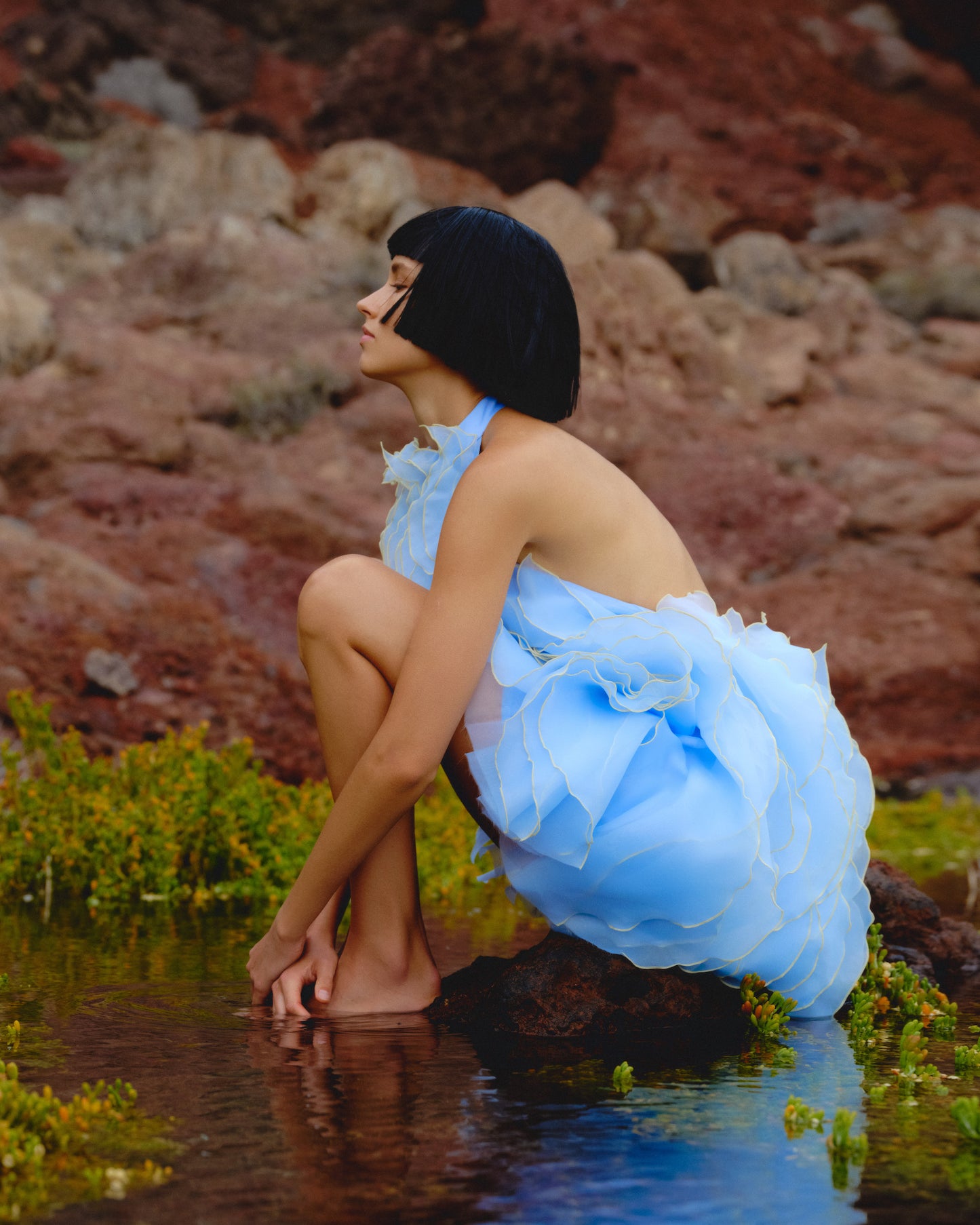 Wave Blue Dress J’AMEMME