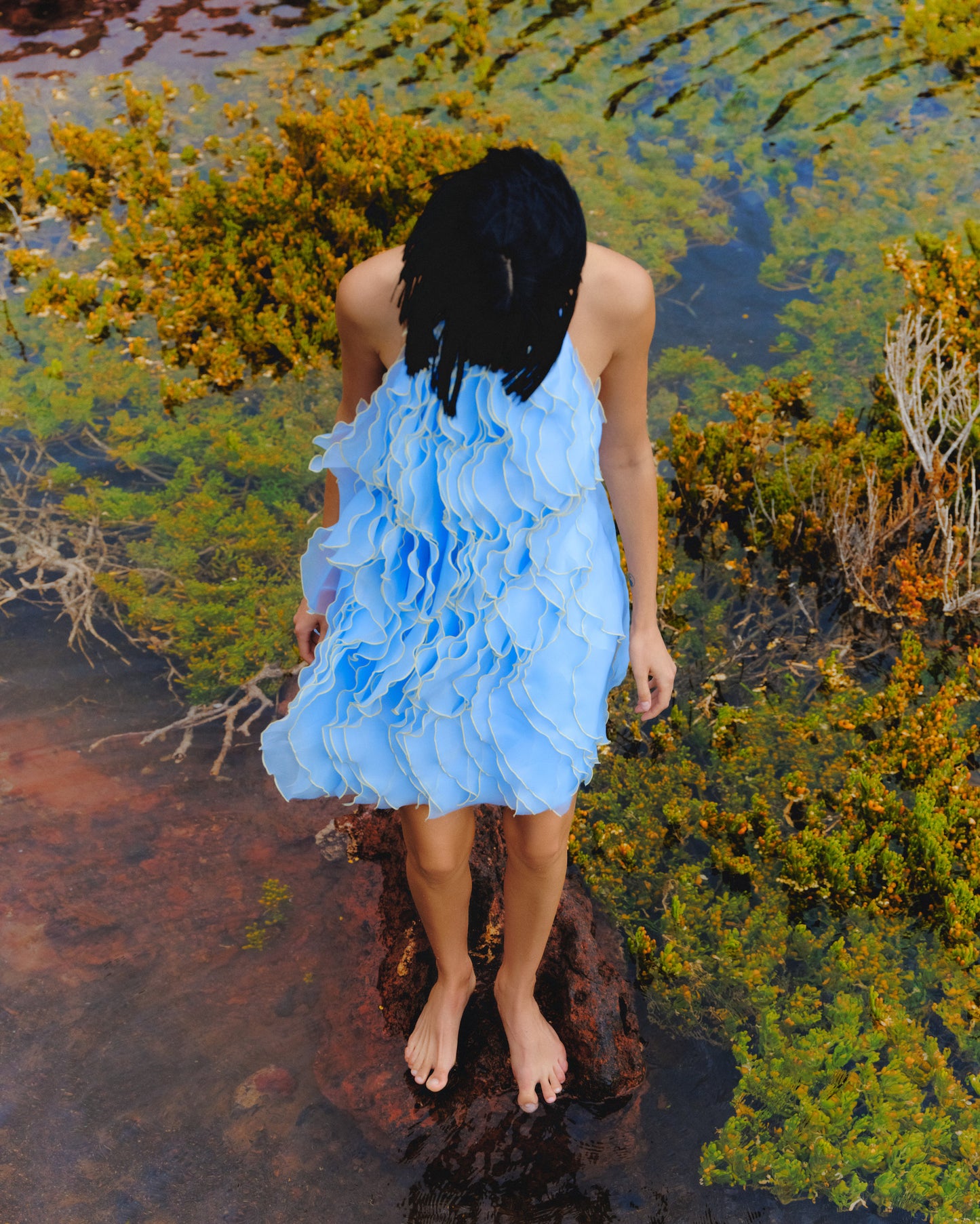 Wave Blue Dress J’AMEMME