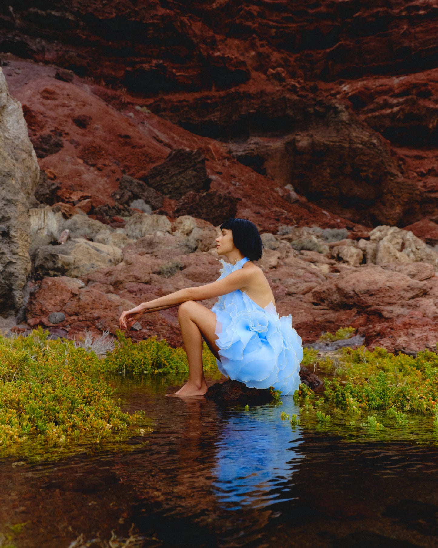 Wave Blue Dress J’AMEMME