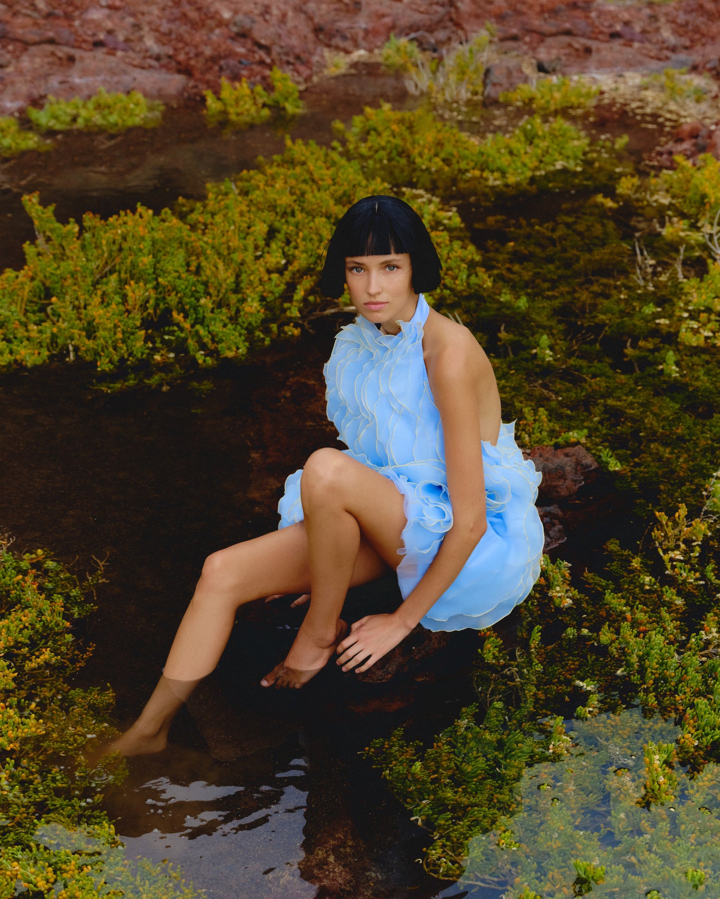 Wave Blue Dress J’AMEMME