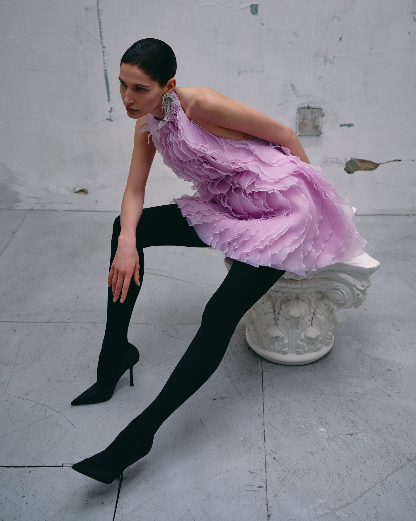 Wave Lavender Dress J’AMEMME
