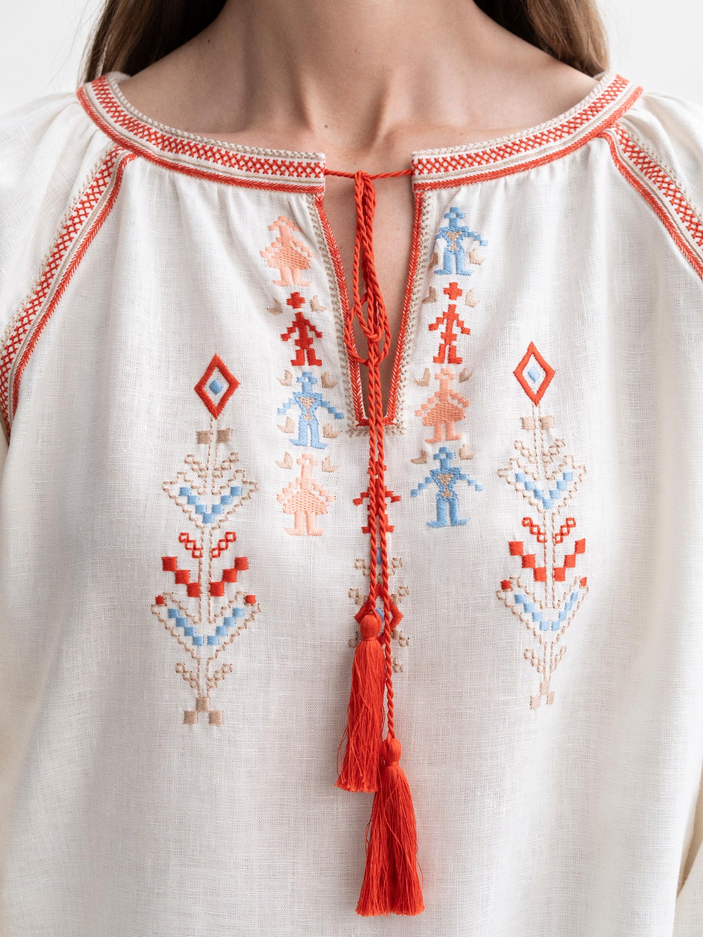 Shirt with embroidery of Ukrainian cities-heroes Yednist ETNODIM