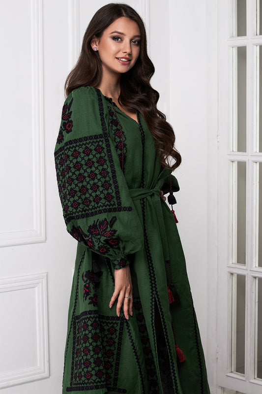 Green Chic Midi Dress FOBERINI