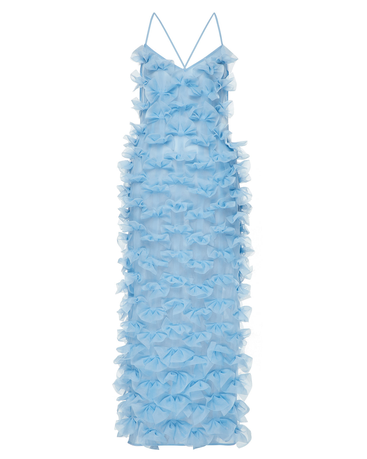 Fleur de Bow Dress in blue PASKAL
