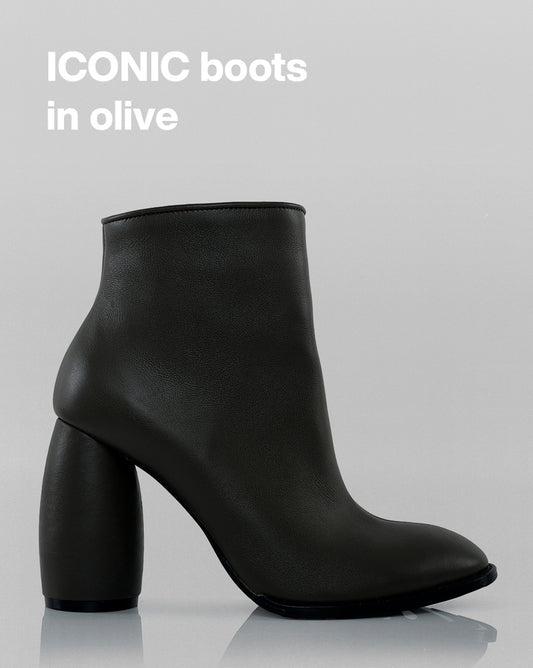 Iconic Boots In Olive MY TWENTY FIVE