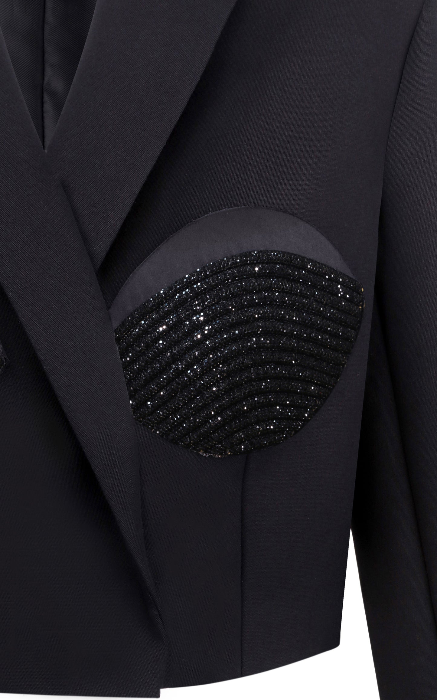 CROPPED OVERSIZED SPIRAL BLAZER Black/Combo NUÉ