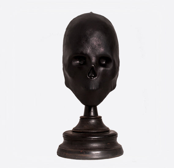 Black Skull Mummy Art Leather Mask Bob Basset