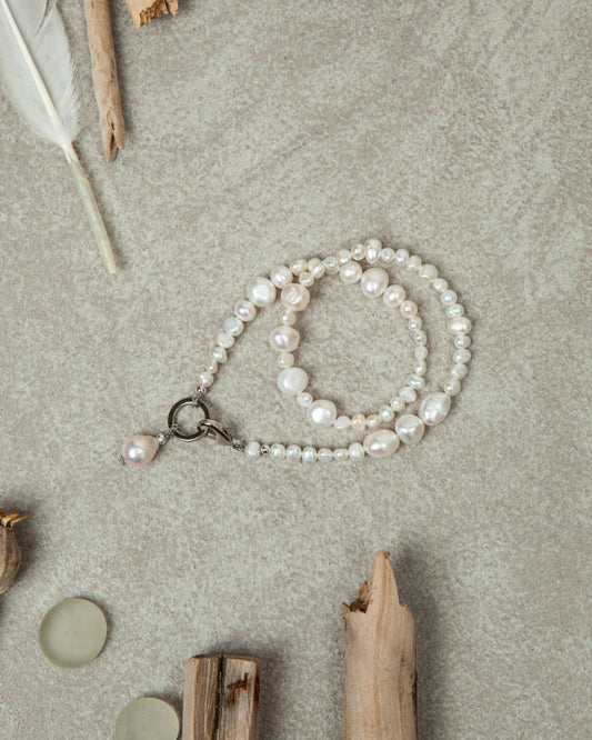 Bracelet-Necklace Martin White SAMOKISH